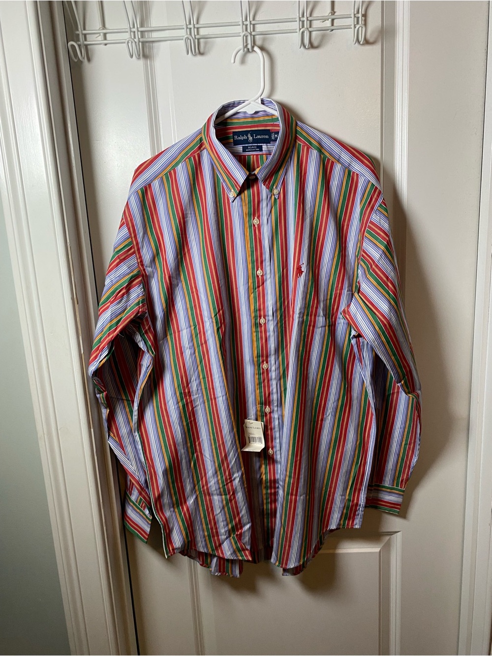 NWT Ralph Lauren Blake Multicolor Stripe Button-Down Shirt